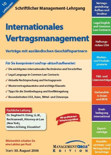 Management Circel: Verträge mit asiatischen Partne