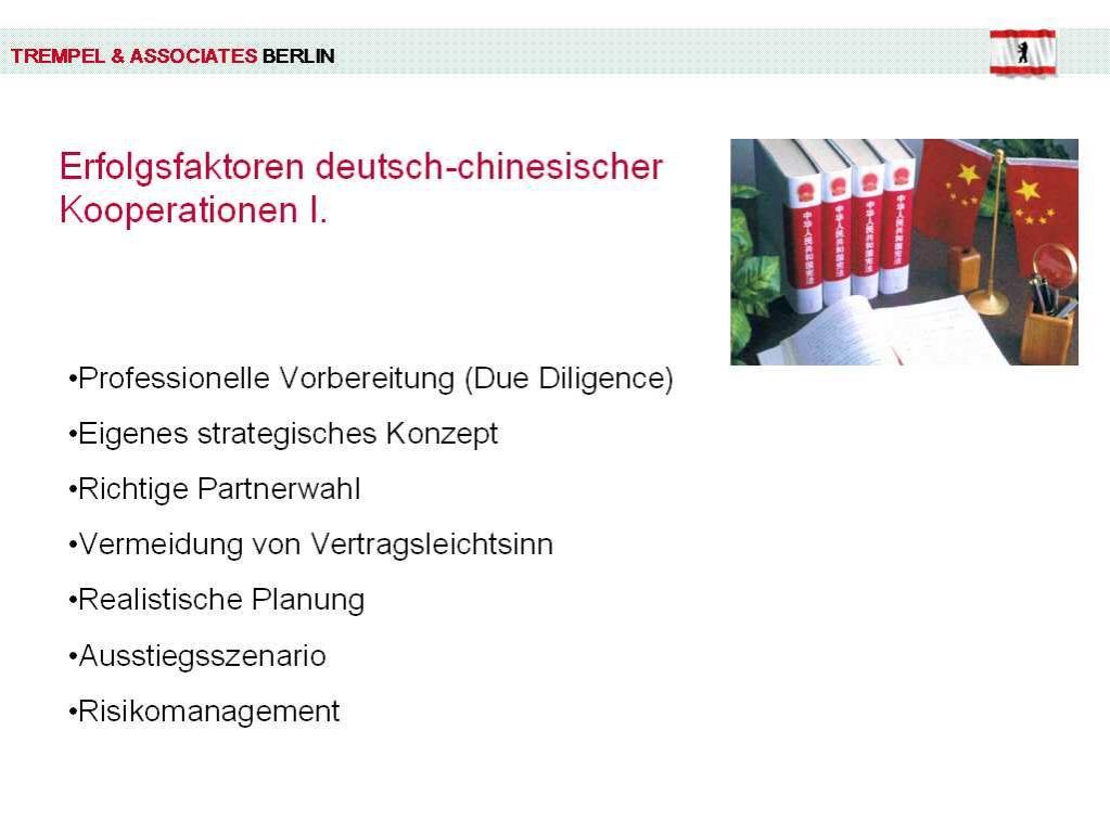 Präsentation: Vertriebsrecht in China